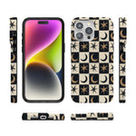 Mystic Moonstar | Black Celestial Case Phone Case get.casely 