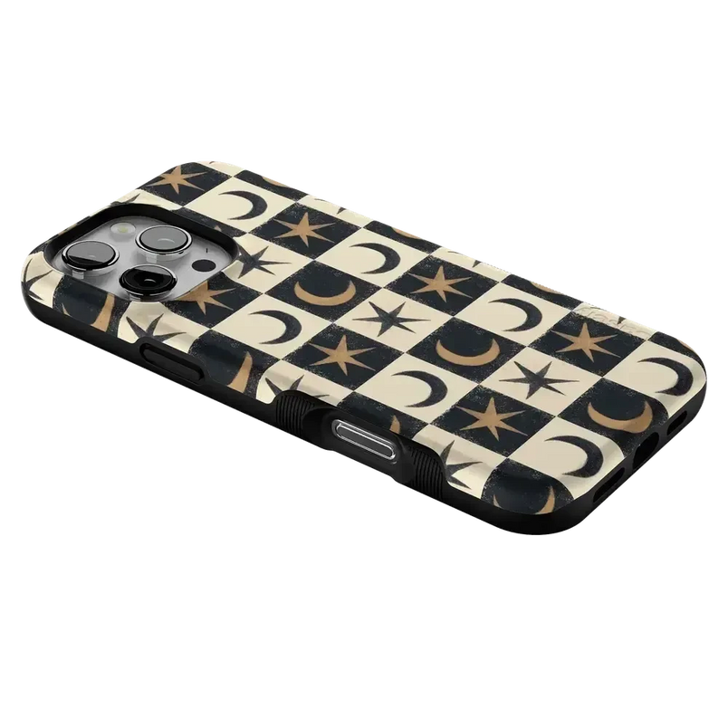 Mystic Moonstar | Black Celestial Case Phone Case get.casely 