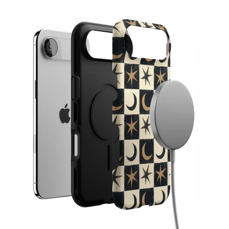 Mystic Moonstar | Black Celestial Case Phone Case get.casely 