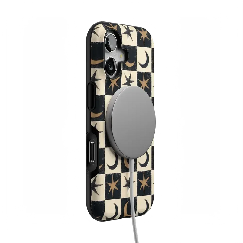 Mystic Moonstar | Black Celestial Case Phone Case get.casely 