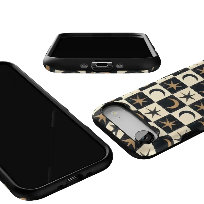 Mystic Moonstar | Black Celestial Case Phone Case get.casely 