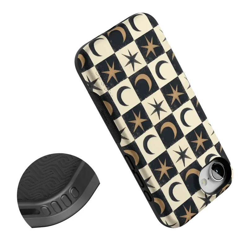 Mystic Moonstar | Black Celestial Case Phone Case get.casely 