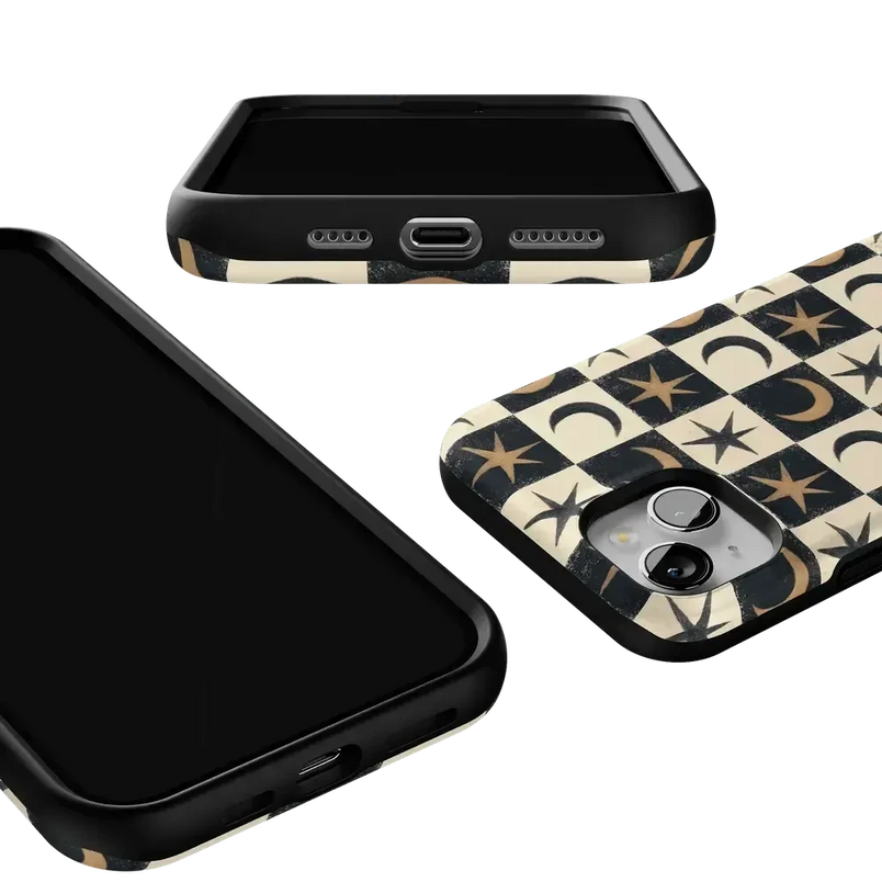 Mystic Moonstar | Black Celestial Case Phone Case get.casely 
