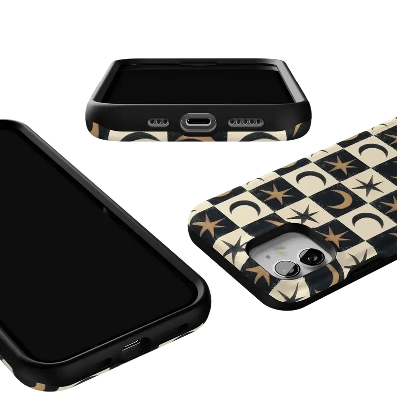 Mystic Moonstar | Black Celestial Case Phone Case get.casely 