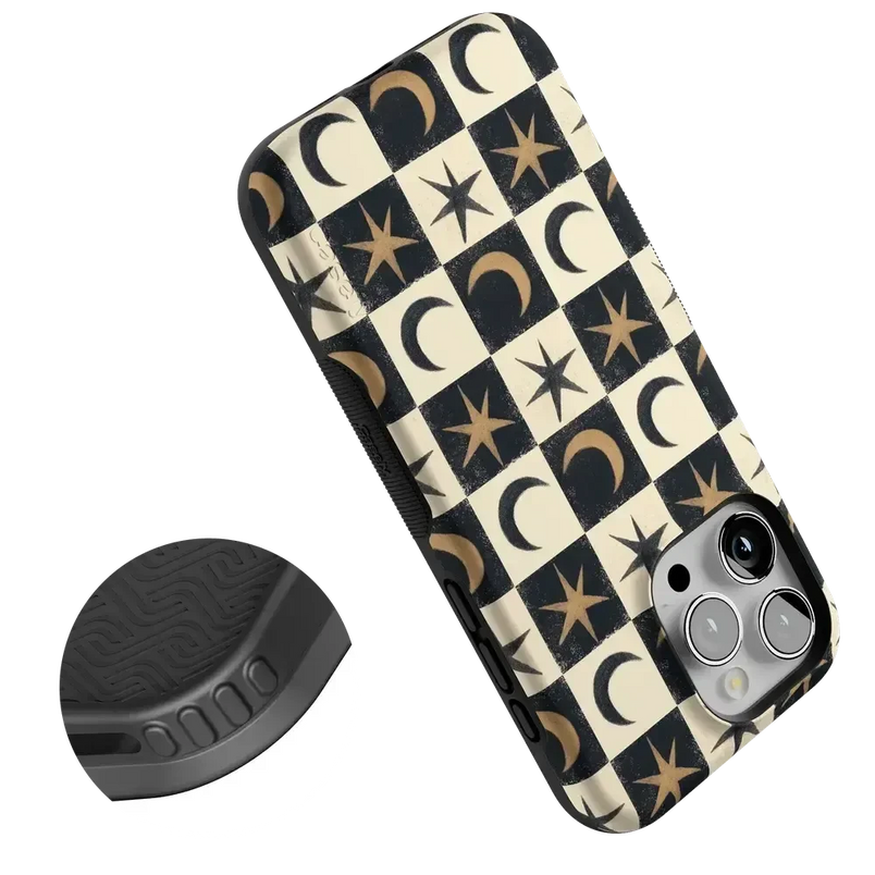 Mystic Moonstar | Black Celestial Case Phone Case get.casely 