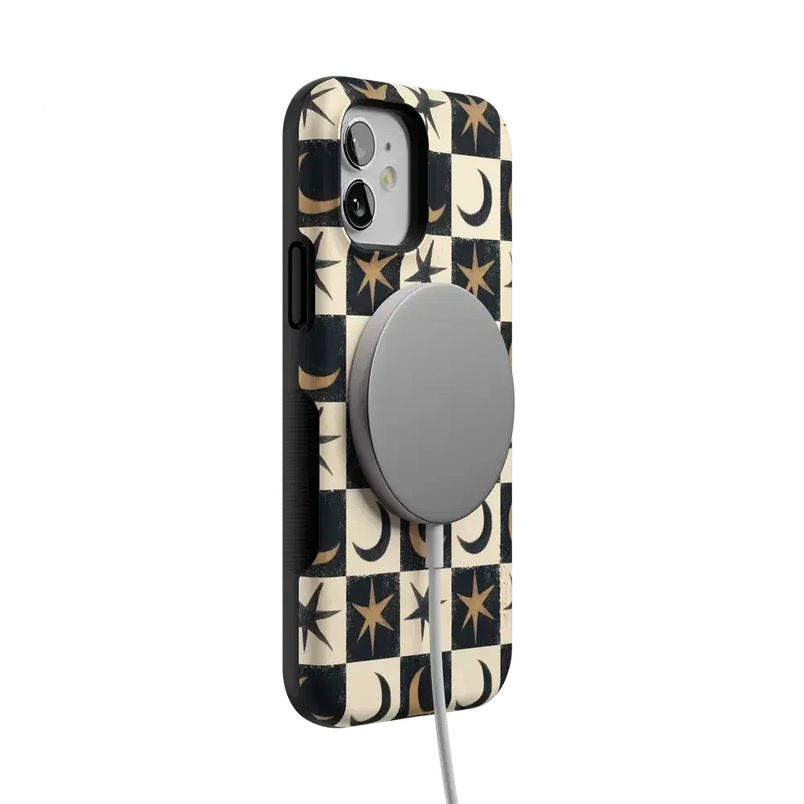 Mystic Moonstar | Black Celestial Case Phone Case get.casely 