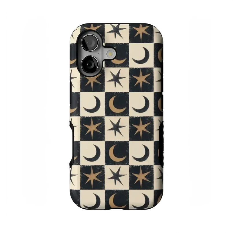 Mystic Moonstar | Black Celestial Case Phone Case get.casely 