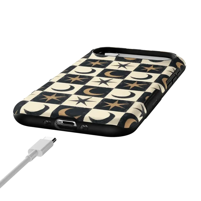Mystic Moonstar | Black Celestial Case Phone Case get.casely 