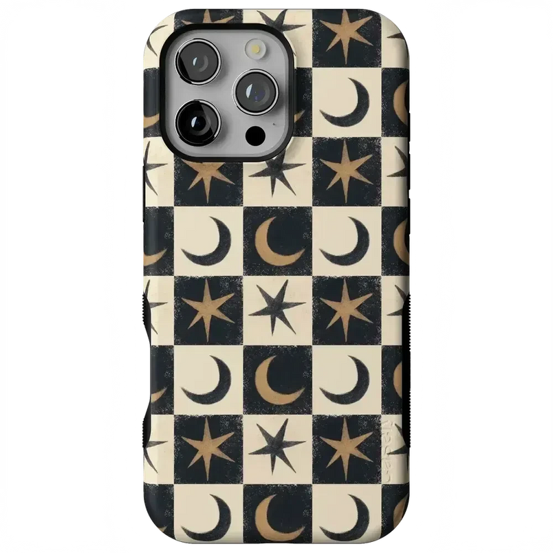 Mystic Moonstar | Black Celestial Case Phone Case get.casely 