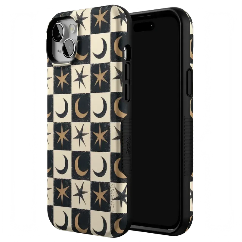 Mystic Moonstar | Black Celestial Case Phone Case get.casely 