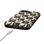 Mystic Moonstar | Black Celestial Case Phone Case get.casely 