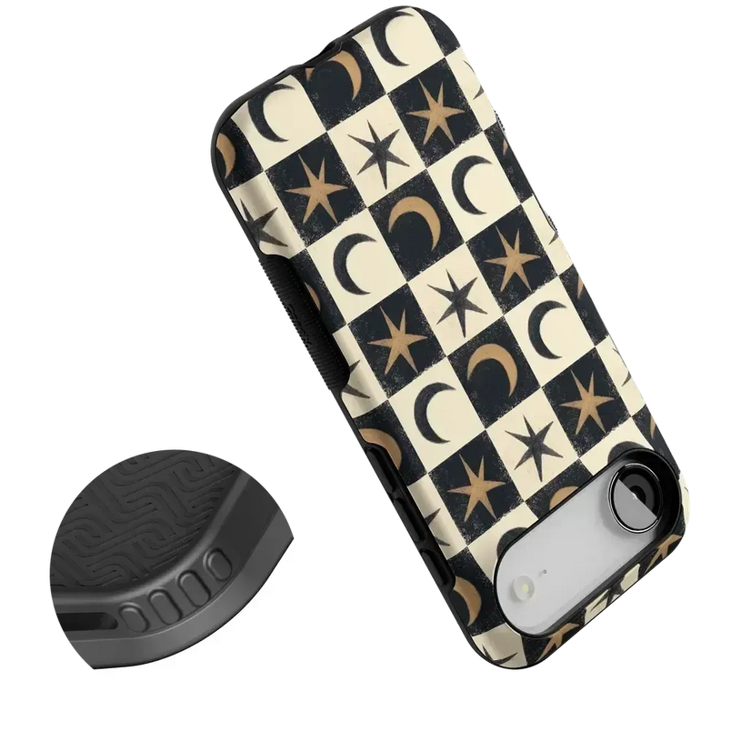 Mystic Moonstar | Black Celestial Case Phone Case get.casely 