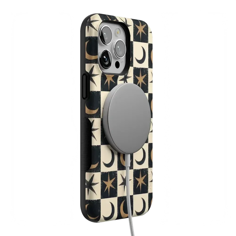 Mystic Moonstar | Black Celestial Case Phone Case get.casely 