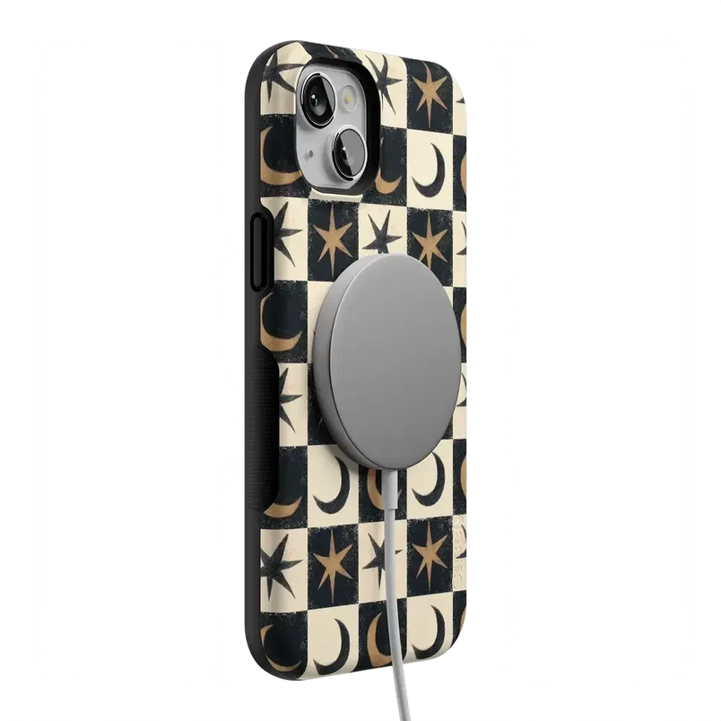 Mystic Moonstar | Black Celestial Case Phone Case get.casely 