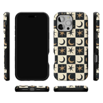 Mystic Moonstar | Black Celestial Case Phone Case get.casely 
