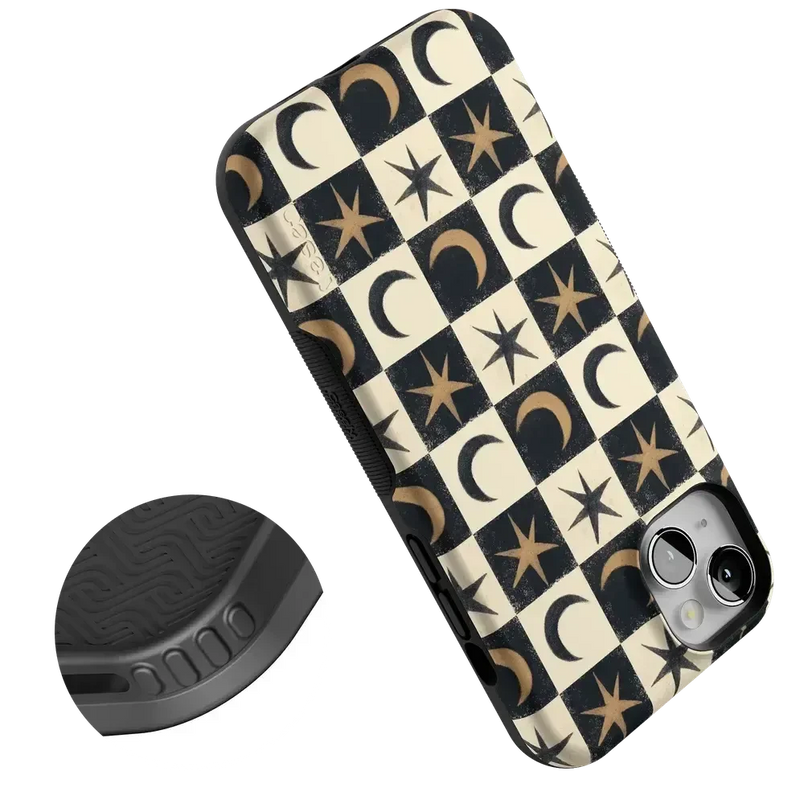 Mystic Moonstar | Black Celestial Case Phone Case get.casely 