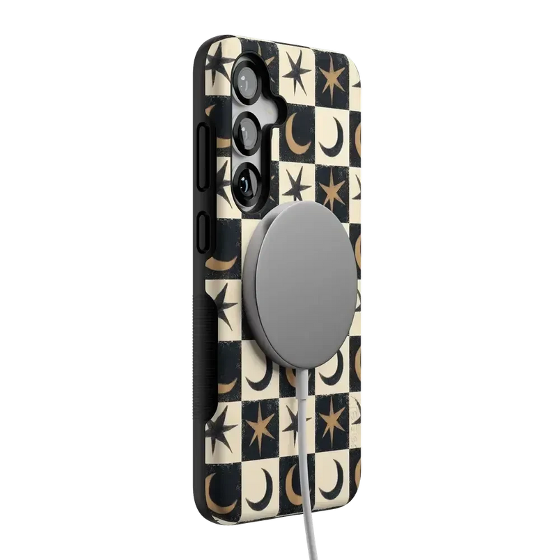 Mystic Moonstar | Black Celestial Case Phone Case get.casely 