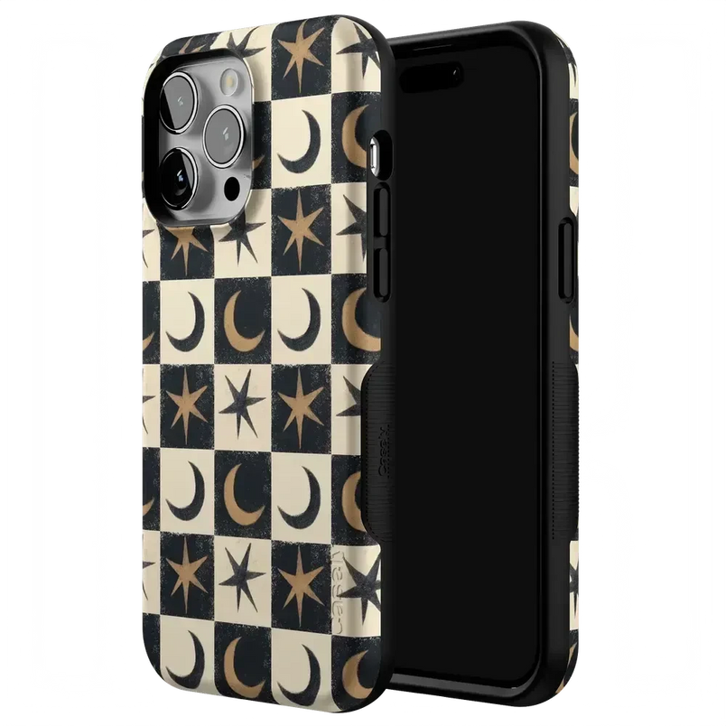Mystic Moonstar | Black Celestial Case Phone Case get.casely 