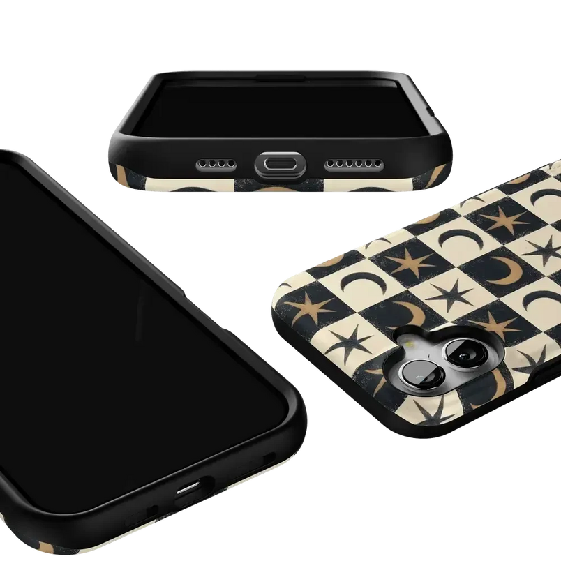 Mystic Moonstar | Black Celestial Case Phone Case get.casely 