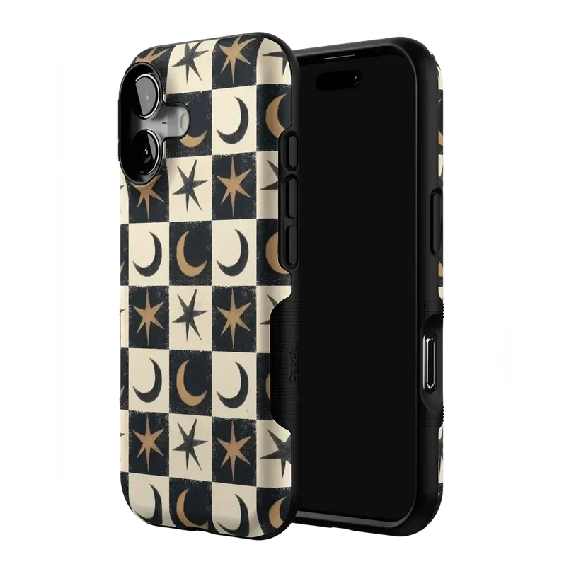 Mystic Moonstar | Black Celestial Case Phone Case get.casely 