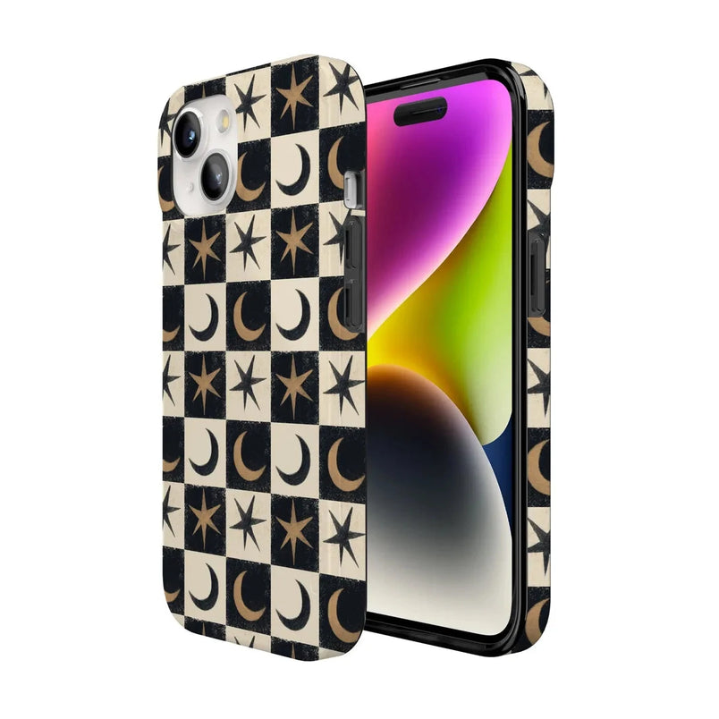 Mystic Moonstar | Black Celestial Case Phone Case get.casely 