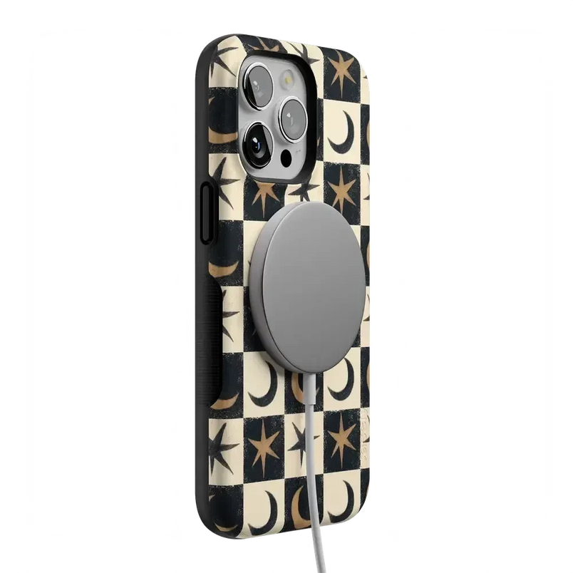 Mystic Moonstar | Black Celestial Case Phone Case get.casely 