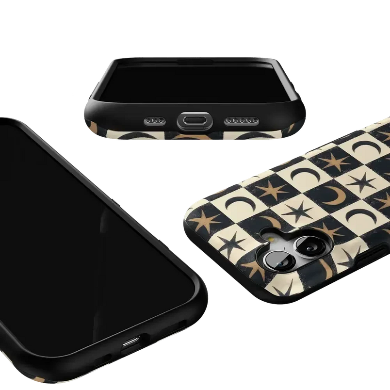 Mystic Moonstar | Black Celestial Case Phone Case get.casely 