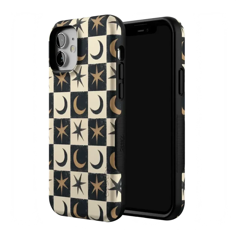 Mystic Moonstar | Black Celestial Case Phone Case get.casely 