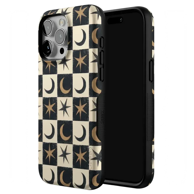 Mystic Moonstar | Black Celestial Case Phone Case get.casely 