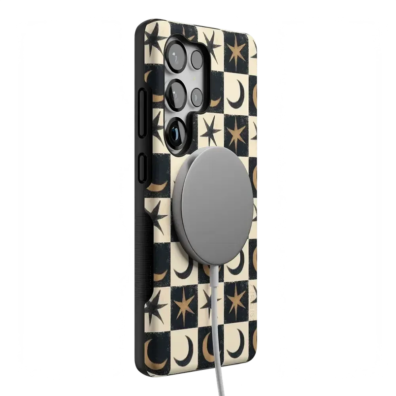 Mystic Moonstar | Black Celestial Case Phone Case get.casely 