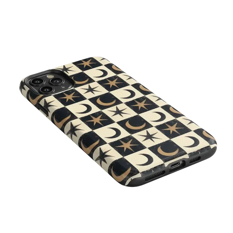 Mystic Moonstar | Black Celestial Case Phone Case get.casely 