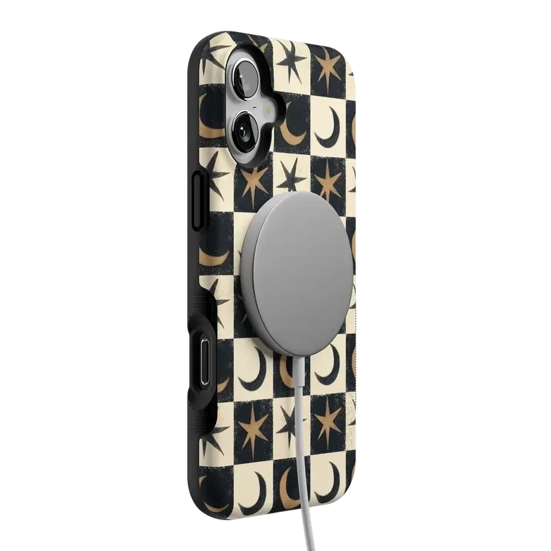 Mystic Moonstar | Black Celestial Case Phone Case get.casely 