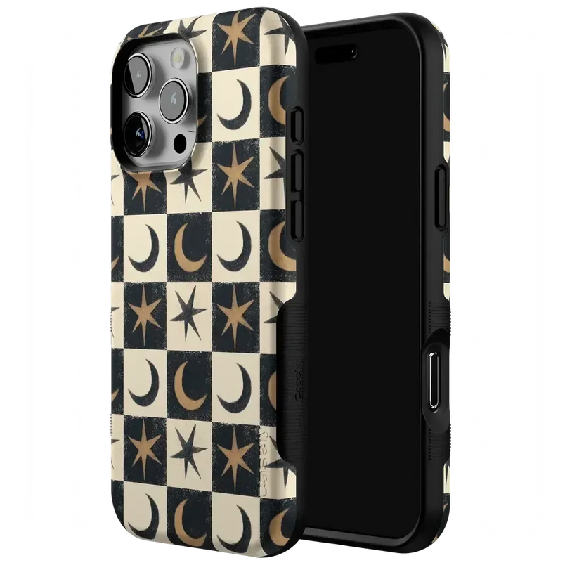 Mystic Moonstar | Black Celestial Case Phone Case get.casely 