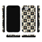 Mystic Moonstar | Black Celestial Case Phone Case get.casely 