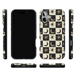 Mystic Moonstar | Black Celestial Case Phone Case get.casely 