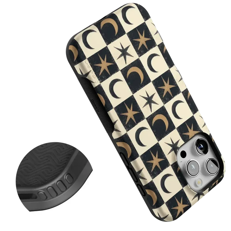 Mystic Moonstar | Black Celestial Case Phone Case get.casely 
