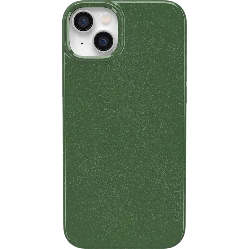 Mystic Moss | Green Enchanted Shimmer Case iPhone Case get.casely Classic + MagSafe® iPhone 14 Plus
