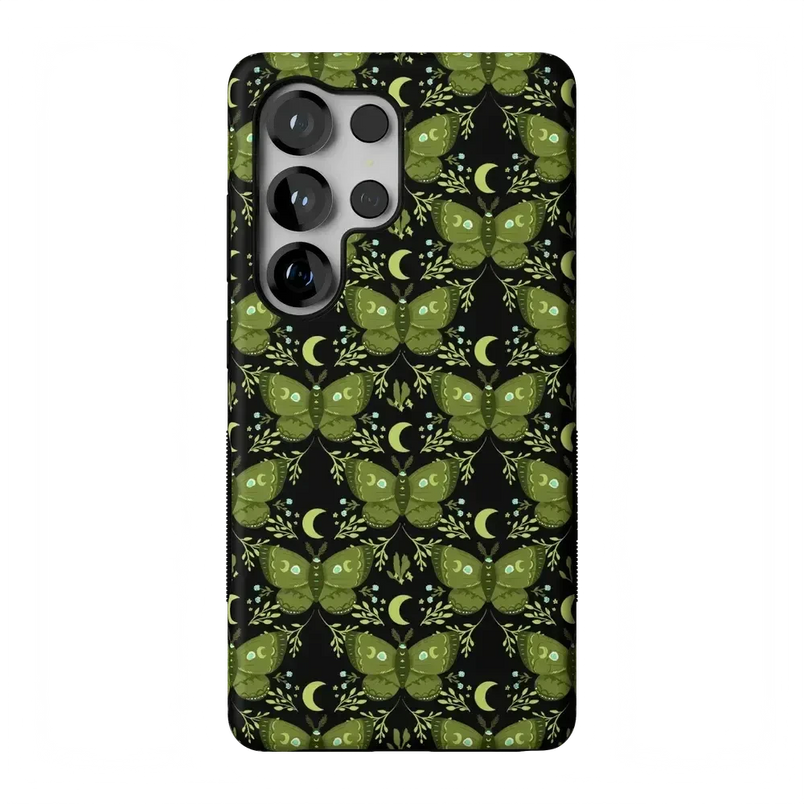 Mystic Moths | Green Twilight Case Phone Case get.casely Bold Flex + MagSafe® Galaxy S26 Ultra 
