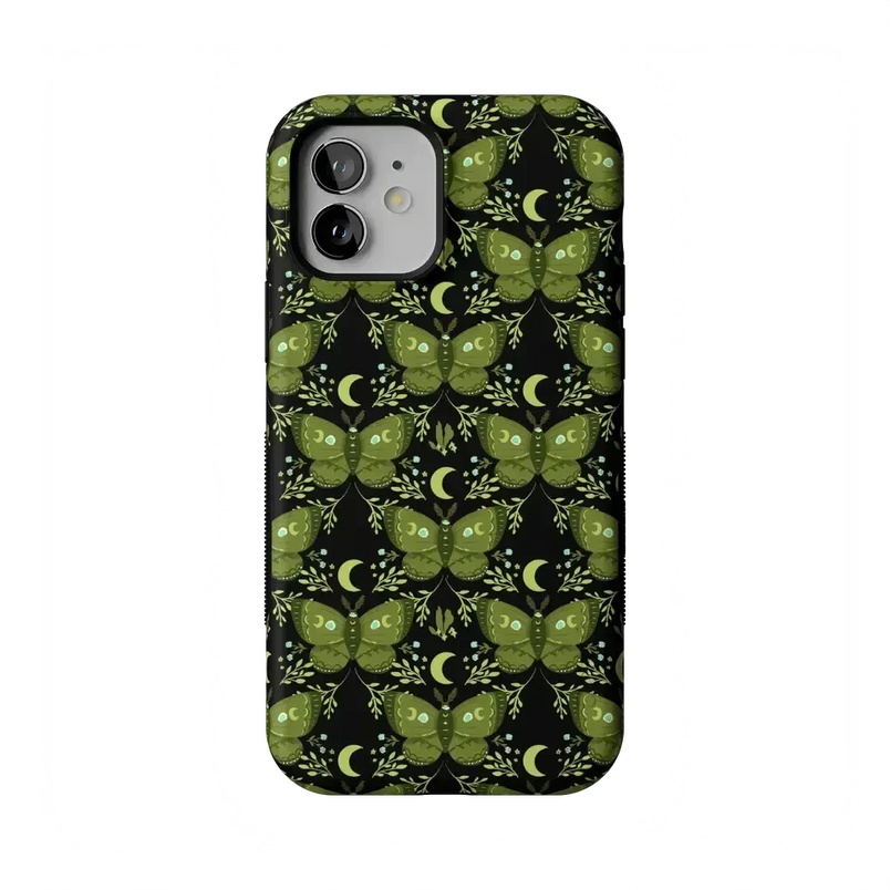 Mystic Moths | Green Twilight Case Phone Case get.casely Bold Flex + MagSafe® iPhone 12 Mini 