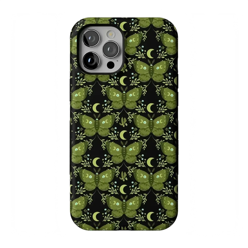 Mystic Moths | Green Twilight Case Phone Case get.casely Bold Flex + MagSafe® iPhone 12 Pro Max 