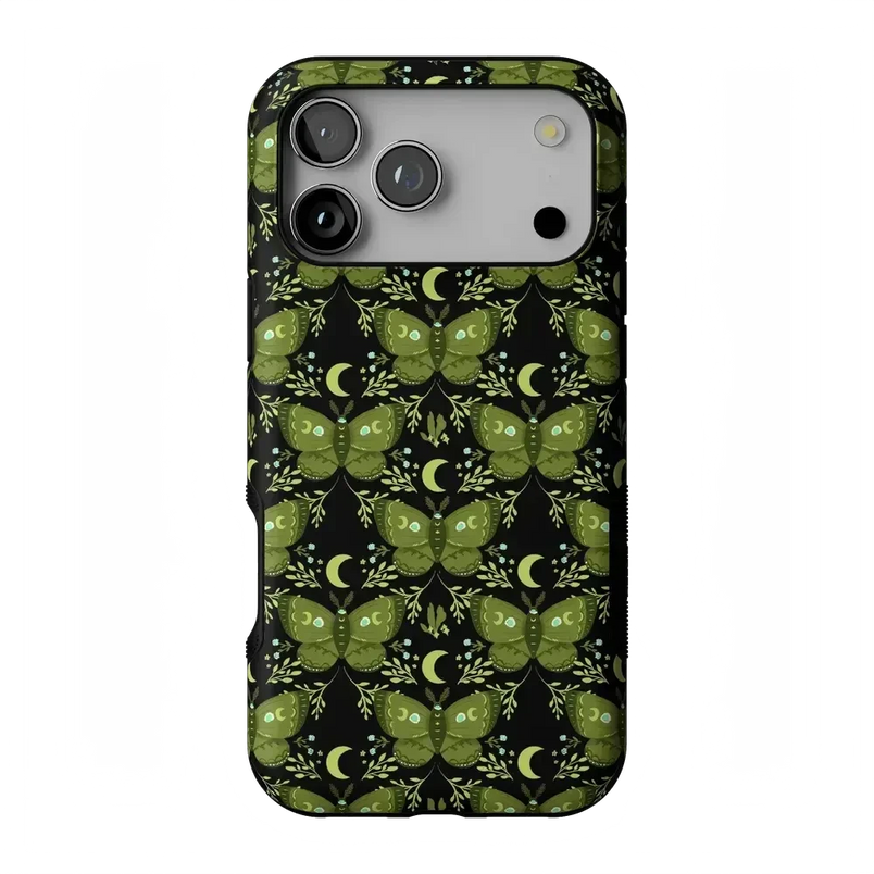 Mystic Moths | Green Twilight Case Phone Case get.casely Bold Flex + MagSafe® iPhone 17 Pro Max 