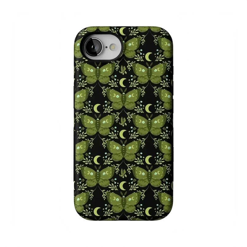 Mystic Moths | Green Twilight Case Phone Case get.casely Bold Flex + MagSafe® iPhone 17e 