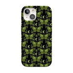 Mystic Moths | Green Twilight Case Phone Case get.casely Classic + MagSafe® iPhone 15 Plus 