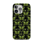 Mystic Moths | Green Twilight Case Phone Case get.casely Classic + MagSafe® iPhone 15 Pro Max 