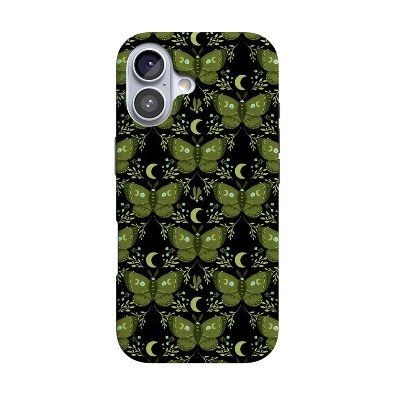 Mystic Moths | Green Twilight Case Phone Case get.casely Classic + MagSafe® iPhone 17 