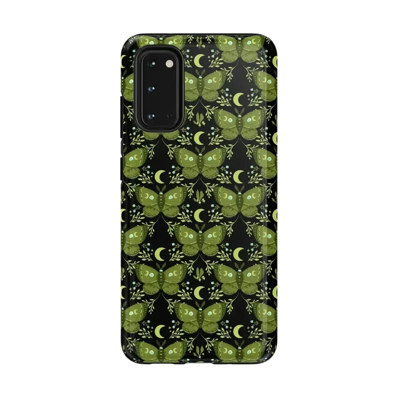 Mystic Moths | Green Twilight Case Phone Case get.casely Essential Galaxy S20 