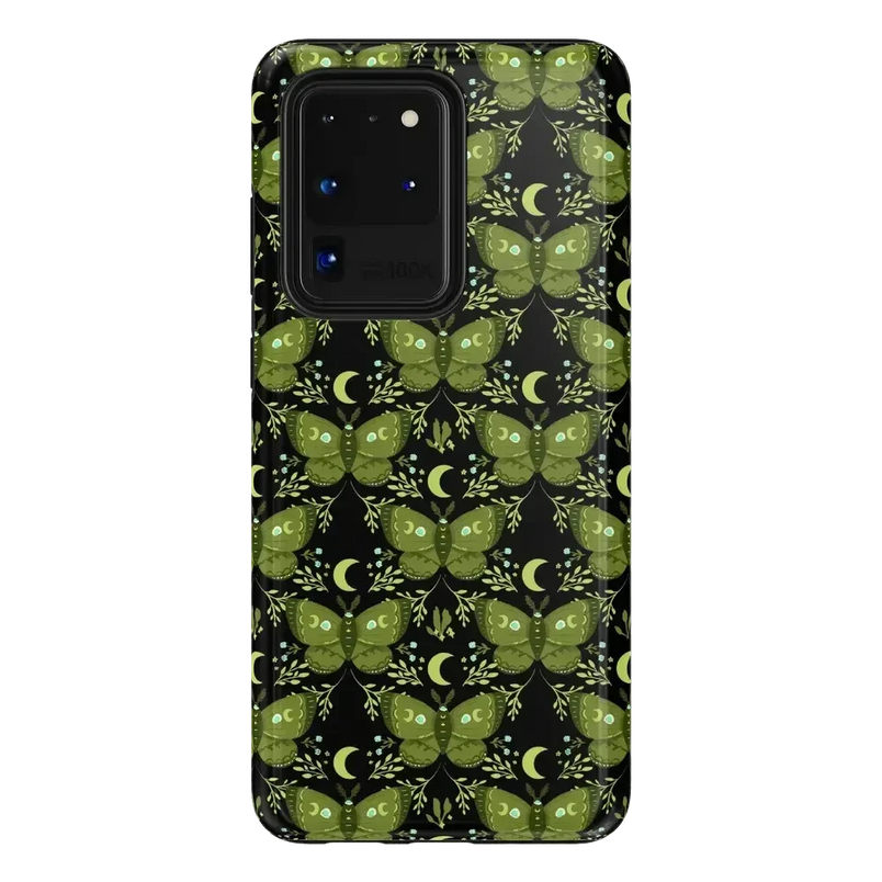 Mystic Moths | Green Twilight Case Phone Case get.casely Essential Galaxy S20 Ultra 