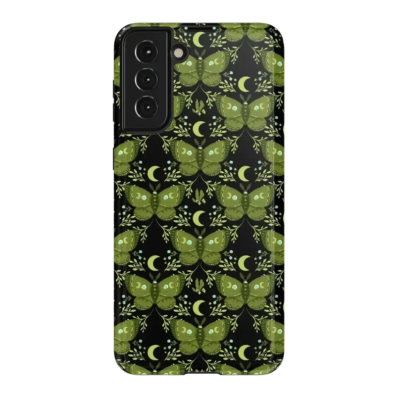 Mystic Moths | Green Twilight Case Phone Case get.casely Essential Galaxy S21 Plus 
