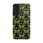 Mystic Moths | Green Twilight Case Phone Case get.casely Essential Galaxy S21 