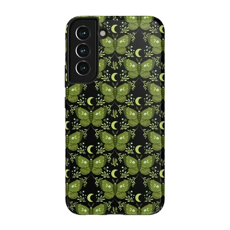 Mystic Moths | Green Twilight Case Phone Case get.casely Essential Galaxy S22 Plus 
